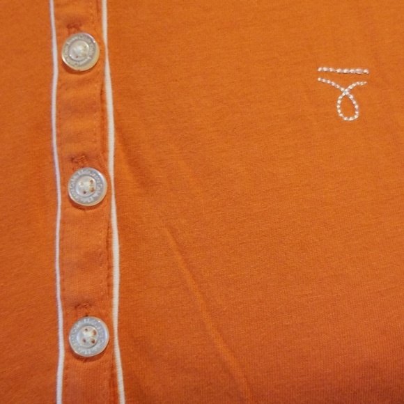 Soft lightweight orange polo shirt Calvin Klein - Picture 2 of 8